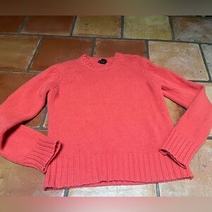 Club Monaco Vibrant Coral Crew Neck Sweater